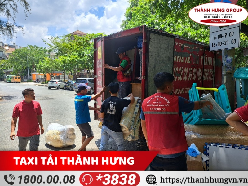 Hình ảnh làm việc chuyển nhà quận 7 của đơn vị Thành Hưng