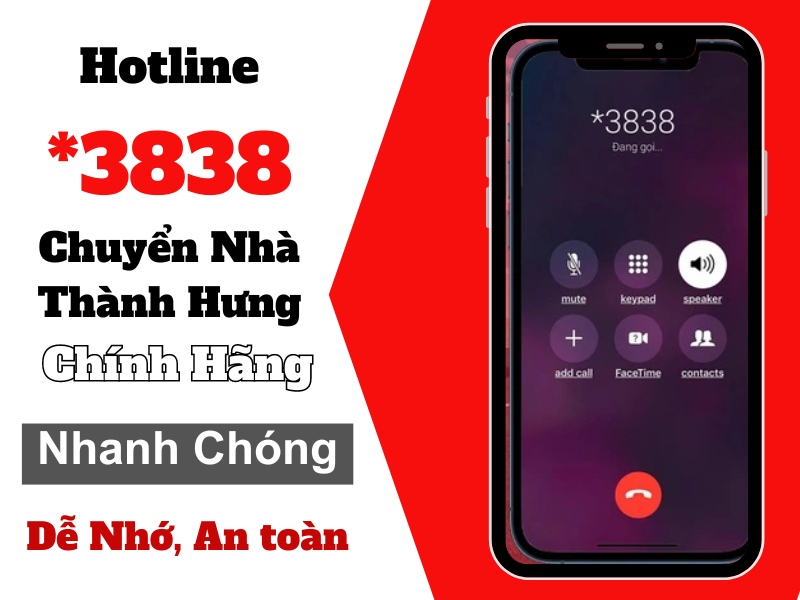 Chuyển nhà Thành Hưng chính hãng ra mắt số hotline mới *3838