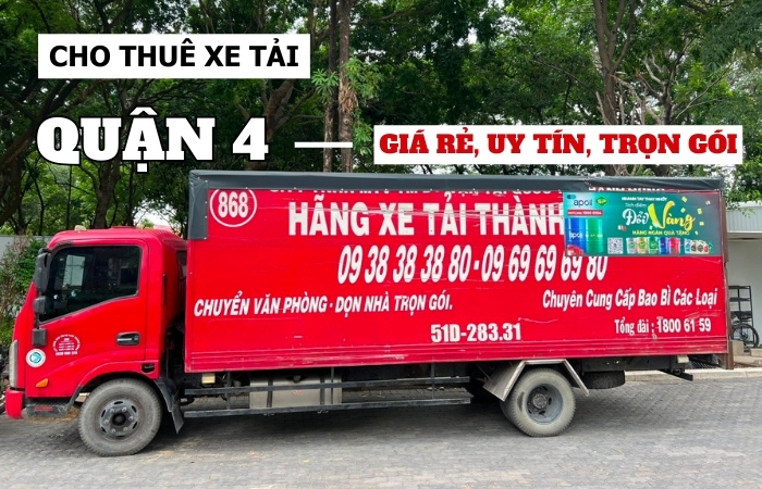 Cho thuê xe tải Quận 4